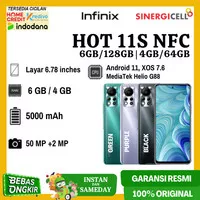 Infinix Hot 11S NFC 4/64 | Hot 11S NFC 6/128 GB Garansi Resmi Infinix