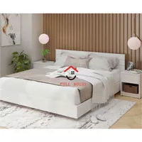 Set tempat tidur ranjang 160 dengan nakas putih prodesign