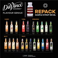 Syrup Davinci Classic|Floral|Herbaceos|Nutty|Fruity Repack 100 ml