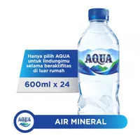 Aqua Air Mineral botol 600ML x 24