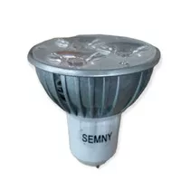 Lampu Halogen LED 3W 220V 3 MATA 3x1W Tusuk MR.16 Semny SY-7007