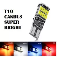 LAMPU LED T10 CANBUS 26 SMD 4014 ERROR FREE SUPERBRIGHT Senja Sein - T10 Putih 26