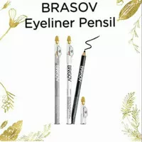 Brasov Eyeliner Pencil Series Silver | HItam | Putih