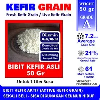 BIBIT KEFIR ASLI - KEFIR GRAIN 50 gram