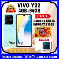 VIVO Y22 4/64 GB Helio G85 Camera 50 MP GARANSI RESMI - VIVO Y22