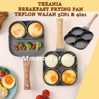 Texania / Breakfast Frying Pan / Teflon Marble / Wajan Anti lengket