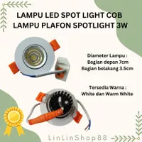 LAMPU SPOT LIGHT COB/ LED SPOT SOROT/ LAMPU PLAFON SPOTLIGHT 3W