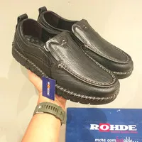 sepatu ROHDE 5232 Pria Black Original kulit asli