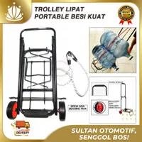 Troli Lipat Portable Trolley Galon Air Besi Troley Alat angkut Barang