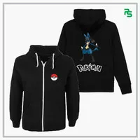 Jaket Hoodie Zipper Anak Pokemon Lucario