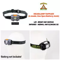 Senter Kepala Headlamp Hiking Camping Worklight Led 3W dan Infrared
