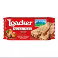 Loacker Wafer Napolitaner Hazelnut/Wafer Loacker Napolitaner 45gram