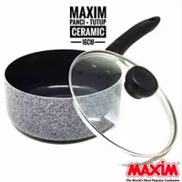 Maxim Panci Susu Saucepan Neostone 18 cm + Tutup Kaca