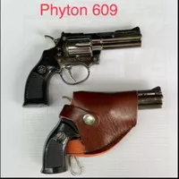 Mancis Korek Api Model Pistol Revolver Python Sarung Lighter-609
