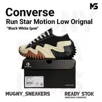 CONVERSE ORIGINAL RUN STAR MOTIN LOW BLACK WHITE GUME BNIB