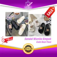 DS-D Sendal / Sandal Wanita Empuk Cute Bear Face Women Slippers 0818