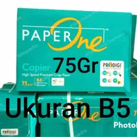 Paper One B5 75 Gram Kertas HVS B5 1 RIM