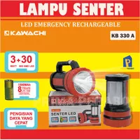 Lampu Senter LED Emergency Rechargeable Kawachi KB 330 A