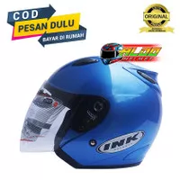 Helm INK Centro Jet ORI Crystal Blue | Biru Tua Original INK