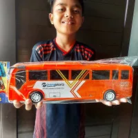 Mainan Bus Transjakarta Besar Busway Miniatur Mobil Mobilan Non Batre