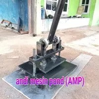 mesin pond press mini untuk kulit kertas spon