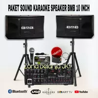 Paket Karaoke Sound System Speaker BMB 10 Inch Original ( B-1 )