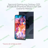 Samsung S22 8/256GB 5G Black Full Set Garansi Resmi SEIN