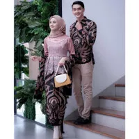 Batik Kebaya Baju Couple Modern Pasangan Liora Tulle mutiara mix tutu