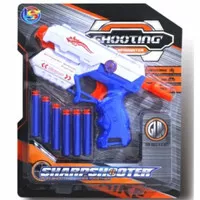 Mainan Pistol Tembakan Soft Gun Peluru Busa Pistolan Nerf
