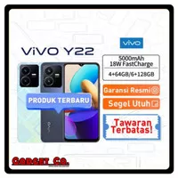 VIVO Y22 (4/64)+2GB (6/128)+2 GB GARANSI FULL RESMI