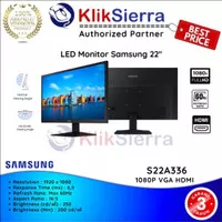SAMSUNG Monitor LED 22" inch S22A336 1080P VGA HDMI LS22A336 NHEXXD