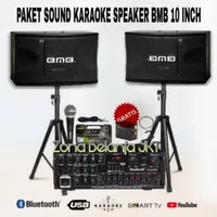 PAKET SOUND SYSTEM OUTDOOR DAN INDOOR SPEAKER BMB 10 INCH KOMPLIT