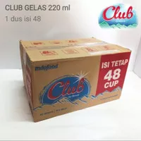 air minum club gelas 220 ml isi 48 gelas, air putih air mineral pabrik