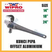 Wipro Kunci Pipa Model Offset Handle Pegangan Aluminium 14 18 24 inci