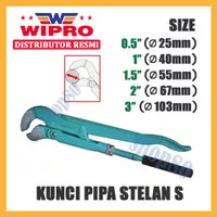 Wipro Kunci Pipa Stelan Tipe S 0.5 1 1.5 2 3 inci inch