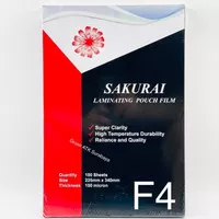 Plastik Mika LAMINATING FILM SAKURAI F4 FOLIO 225 x 340 mm 100 micron