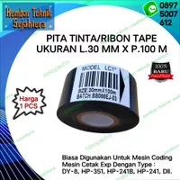 Ribon Tape 30 mm x 100 m Pita coding Tinta cetak expired date