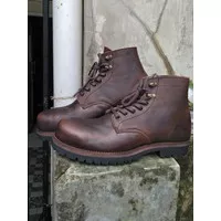 Sepatu Boots safety kulit- Sepatu red wing beckman Safety boots xrider