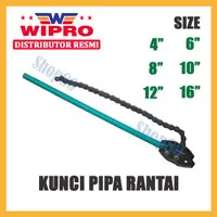 Wipro Kunci Pipa Rantai Chain Pipe Wrench 4 6 8 10 12 16 inci