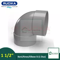 Fitting Rucika Keni/Knee 1 1/2" D Fitting Elbow 1 1/2inch D (1 dus)