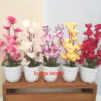 Bunga sakura artificial vas hiasan