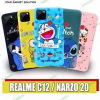 Softcase Realme C12 Narzo20 Karakter Doraemon hello Kitty stich Keropi