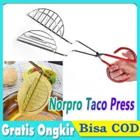 Taco Shell Maker tortilla press maker Taco Fryer Tongs Stainless Steel