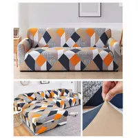 Elastic Sofa Cover Pattern / Sarung Penutup Sofa Elastis Stretch Corak