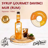 SYRUP GOURMET DAVINCI MUR (RUM) PERASA MINUMAN KOPI 750ml