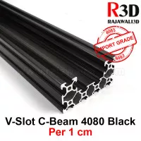 V Slot Aluminium Profile Extrusion C Beam 4080 Black CNC Frame 1cm