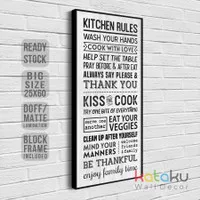 Hiasan Dinding Dekorasi Dapur Ruang Makan Kitchen Rules Wall Decor