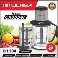 Mitochiba Food Chopper CH-200 kapasitas 2 Liter - Blender Multifungsi