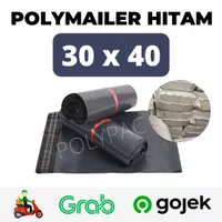 [Gojek Grab] Plastik Polymailer Hitam [30x40] - Plastik Packing Online