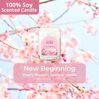 Scented Candle New Beginning (Cherry Blossom) - The Happy Alba